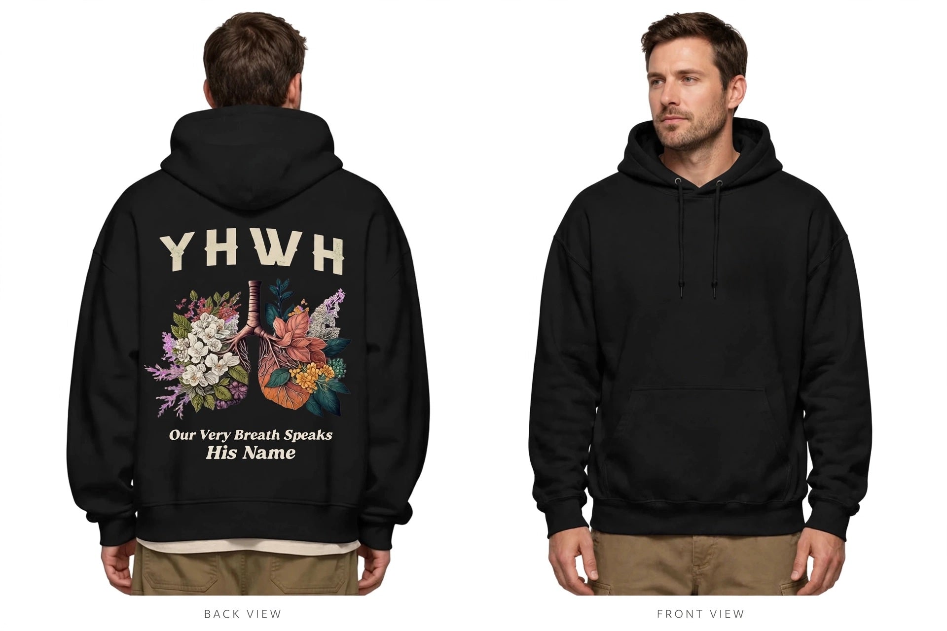 YHWH Hoodie - Our Very Breath Speaks His Name