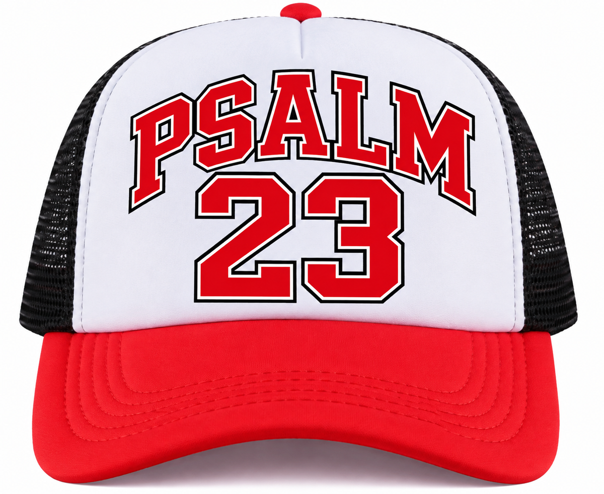 Psalm 23 Christian Trucker Hat – Faith Looks Good on You