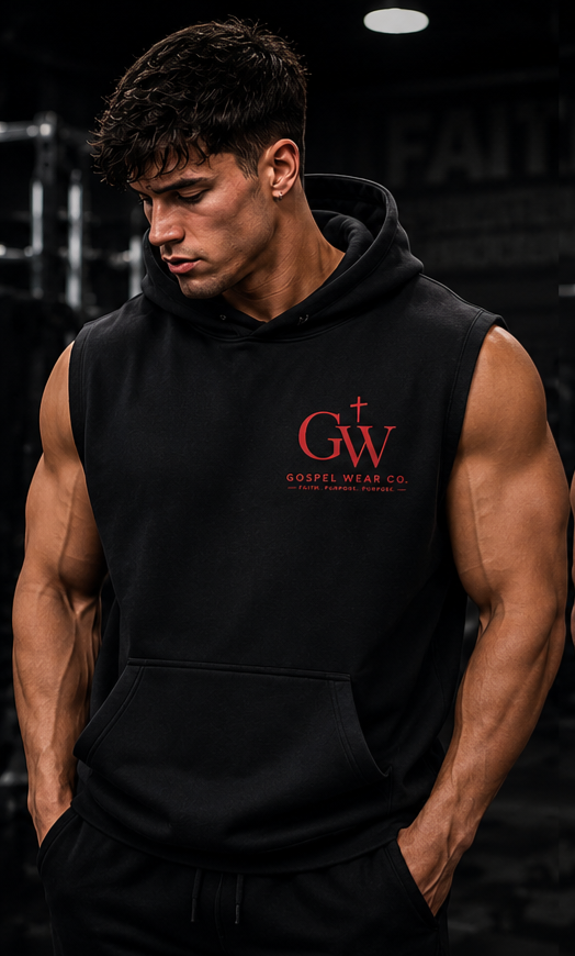 Jesus Lifted Me Sleeveless Hoodie