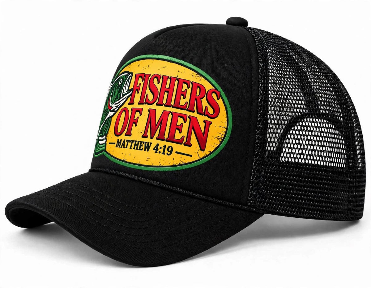 Fishers of Men Christian Trucker Hat – Matthew 4:19