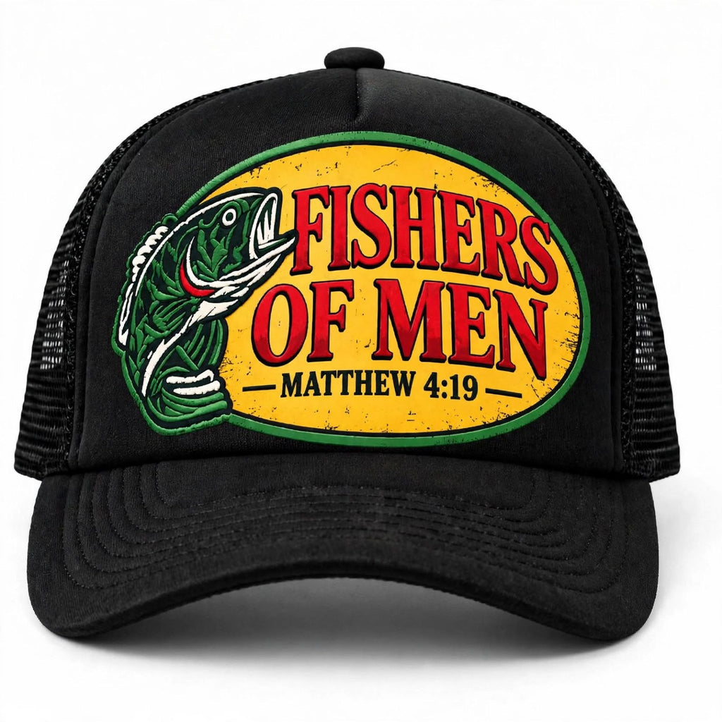 Fishers of Men Christian Trucker Hat – Matthew 4:19