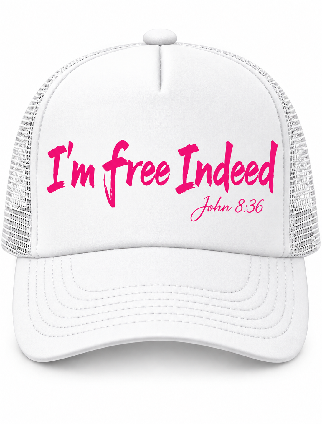 I’m Free Indeed Trucker Hat — John 8:36