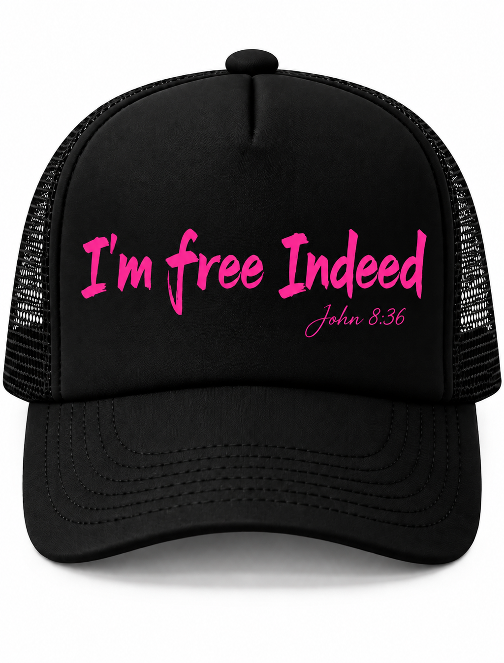 I’m Free Indeed Trucker Hat — John 8:36