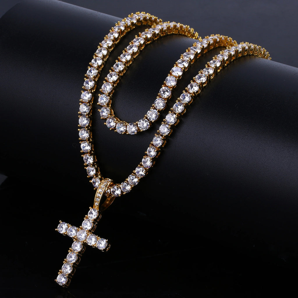 CZ Cross Necklace