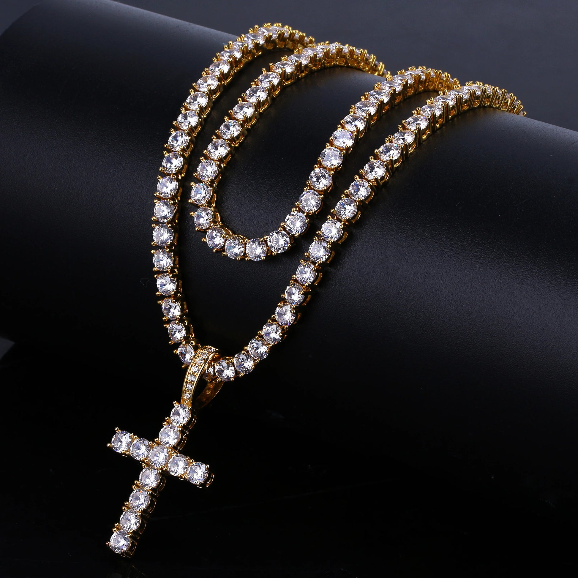CZ Cross Necklace