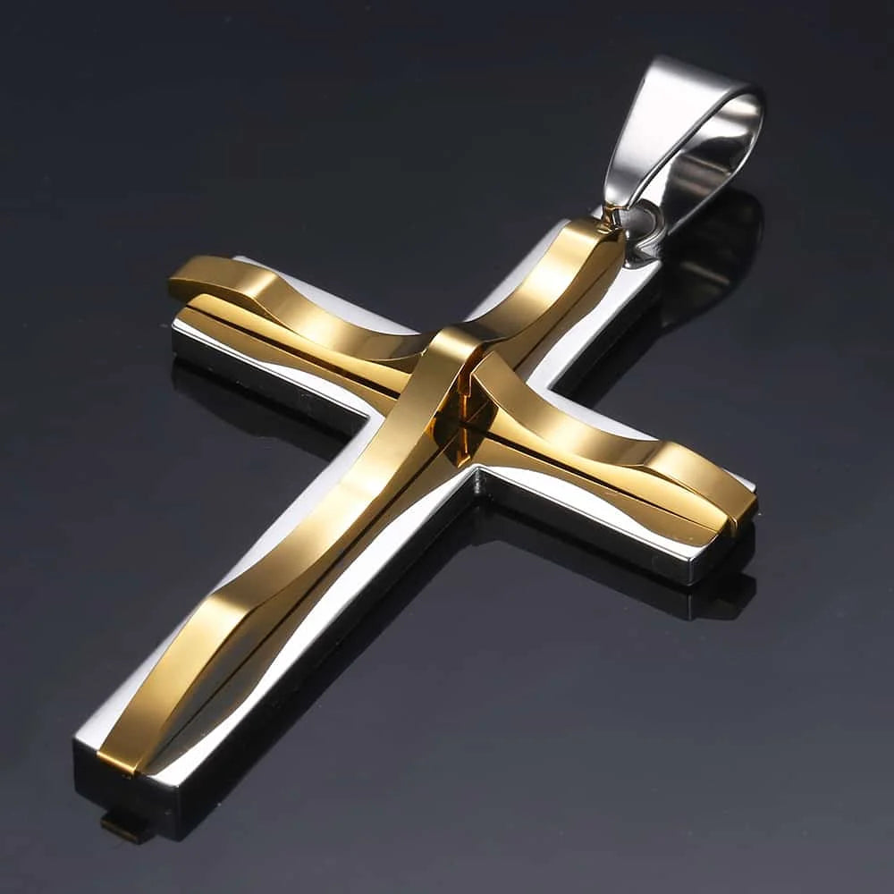 Silver Cross Pendant Necklace