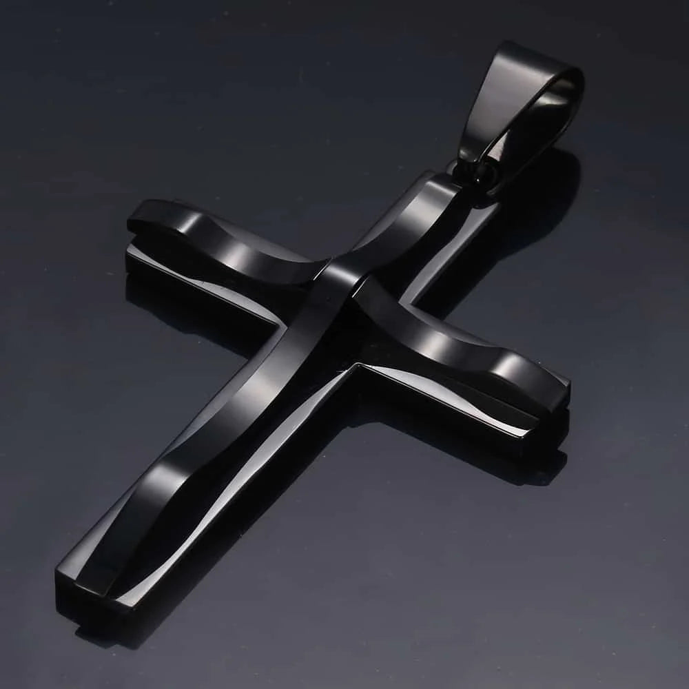 Silver Cross Pendant Necklace