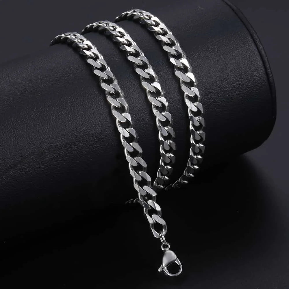 Silver Cross Pendant Necklace