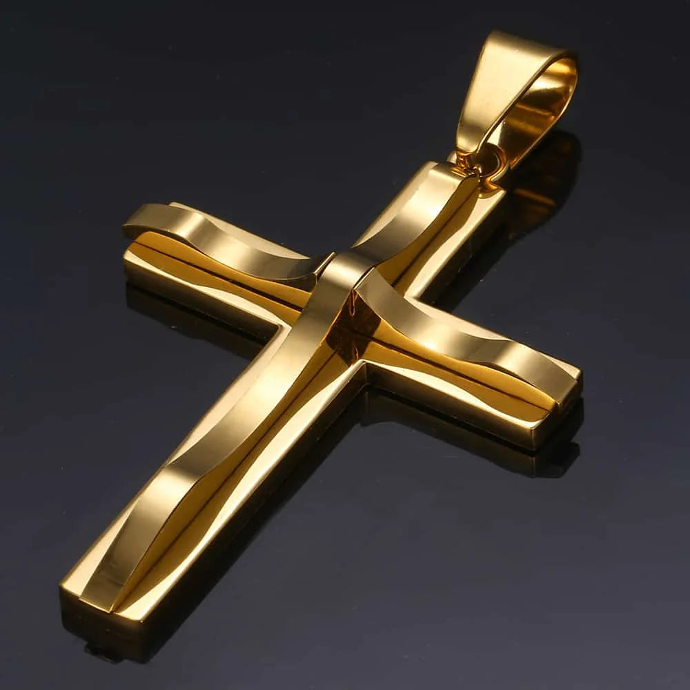 Silver Cross Pendant Necklace