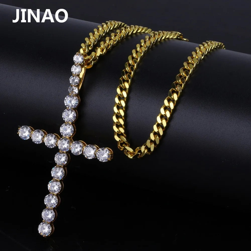 CZ Cross Necklace