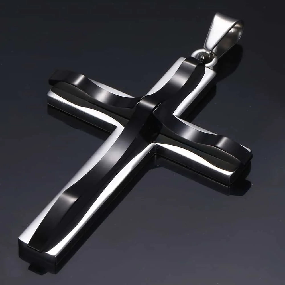 Silver Cross Pendant Necklace