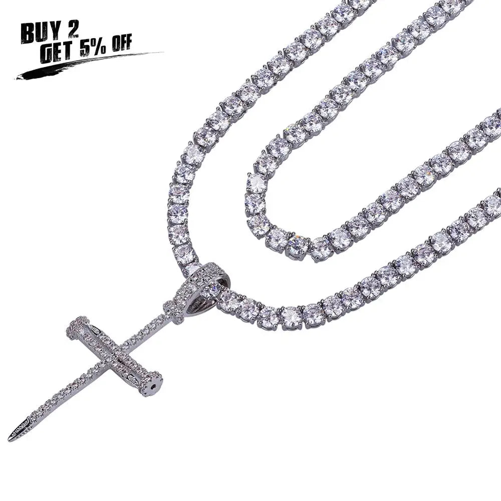 CZ Cross Necklace