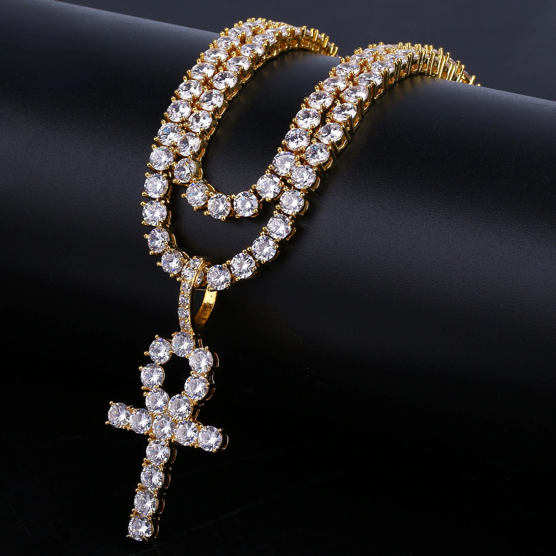 CZ Cross Necklace