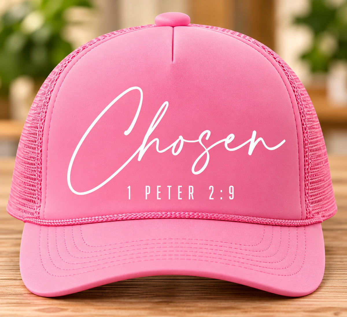 Chosen Christian Foam Trucker Hat – 1 Peter 2:9 | Faith-Based Snapback | Gospel Wear Co.