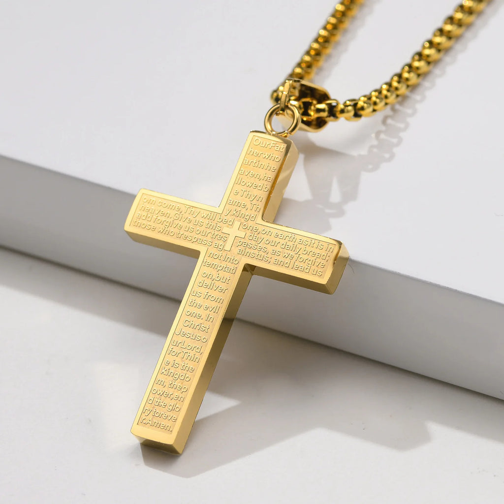 Scripture Cross Necklace