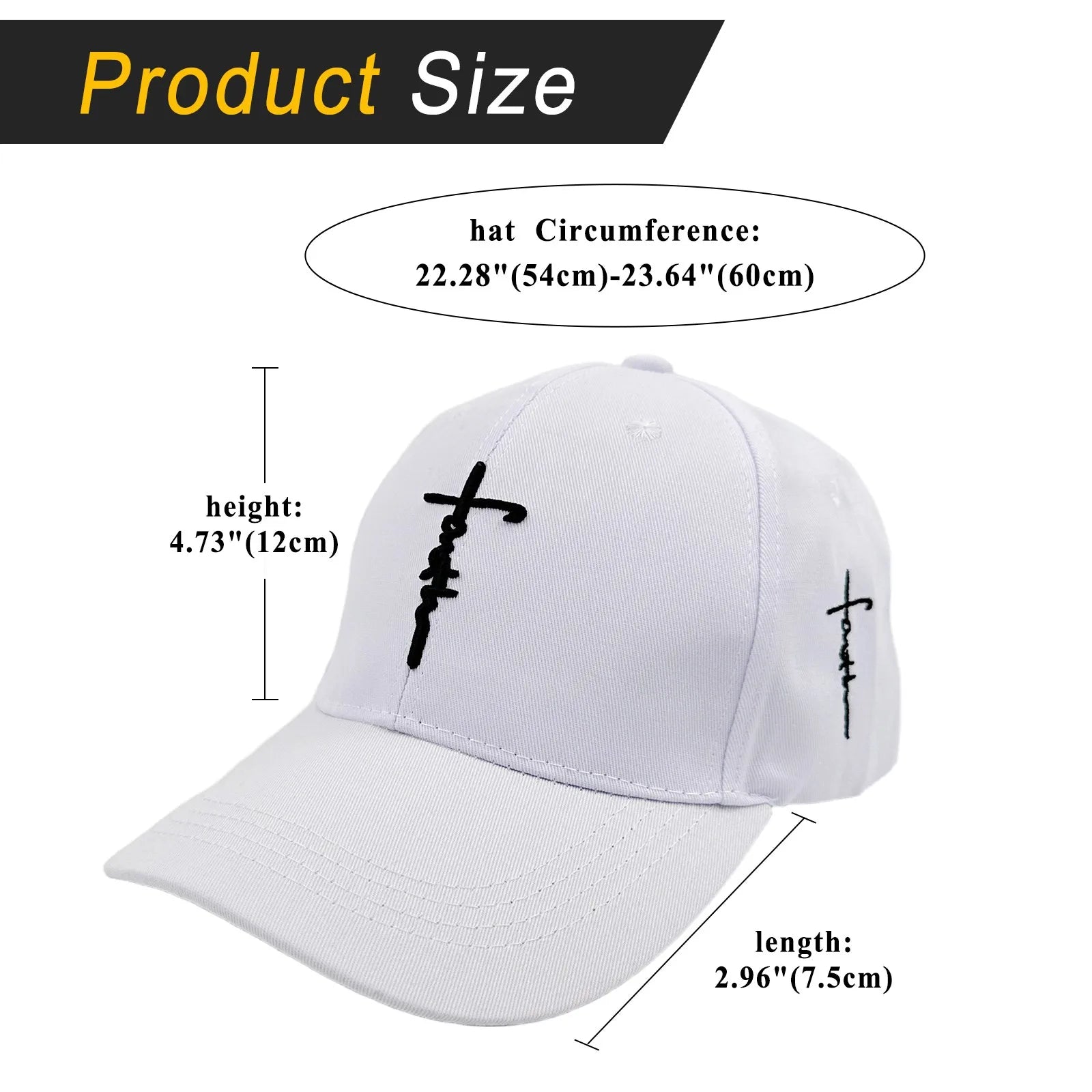 Cross Embroidered Cap