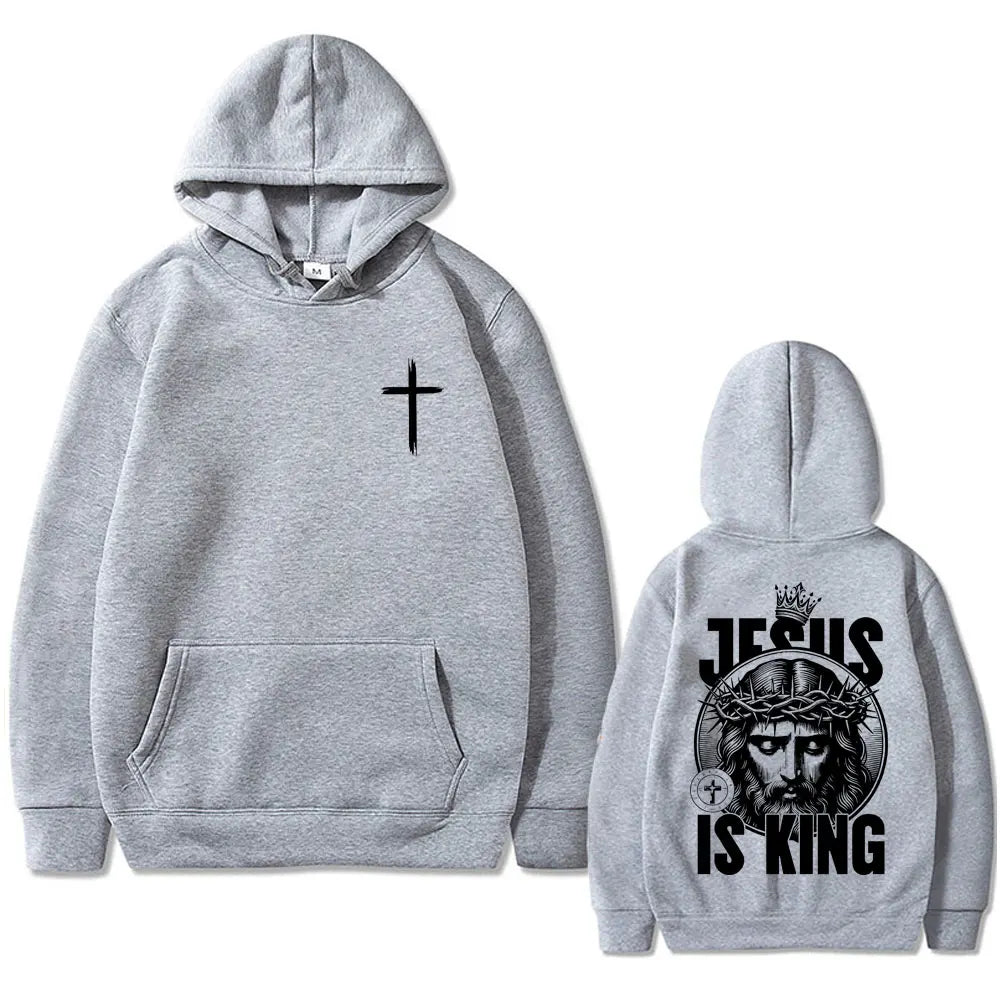 Christian Jesus Is King Graphic Hoodie