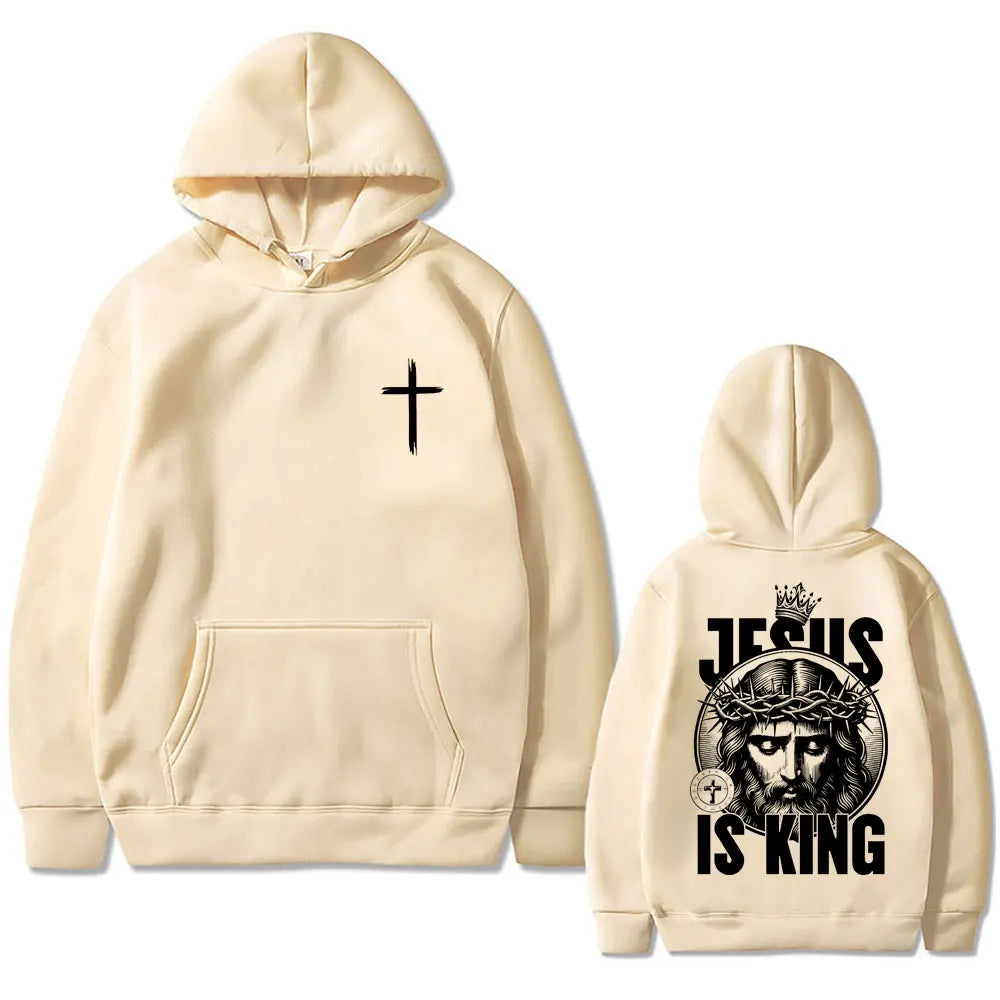 Christian Jesus Is King Graphic Hoodie