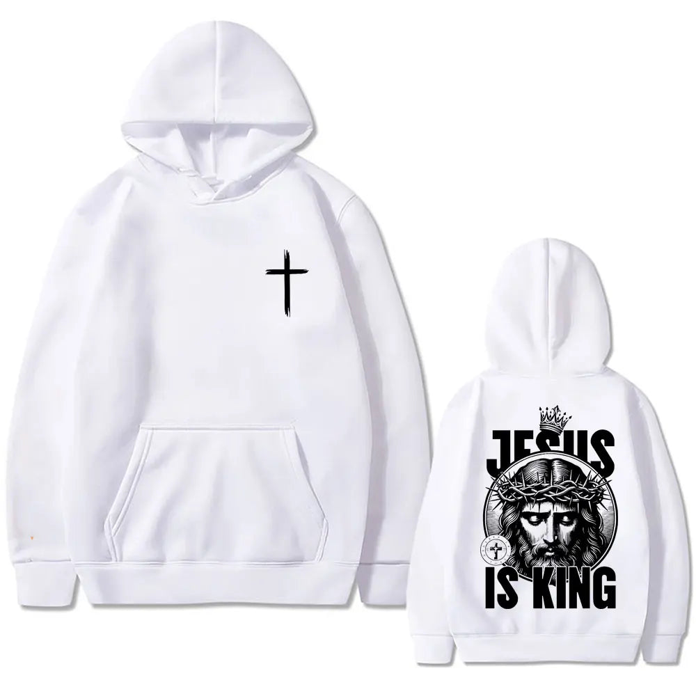 Christian Jesus Is King Graphic Hoodie