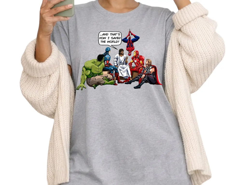 Men's Christian Jesus Saved The World  Tee