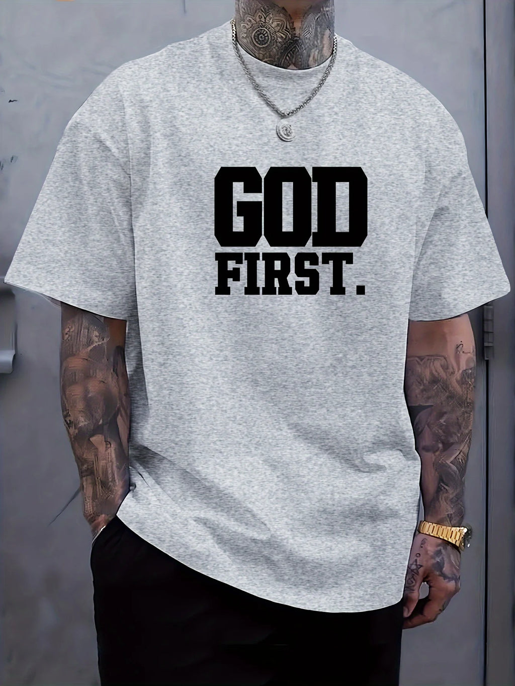 Casual GOD FIRST T-shirt