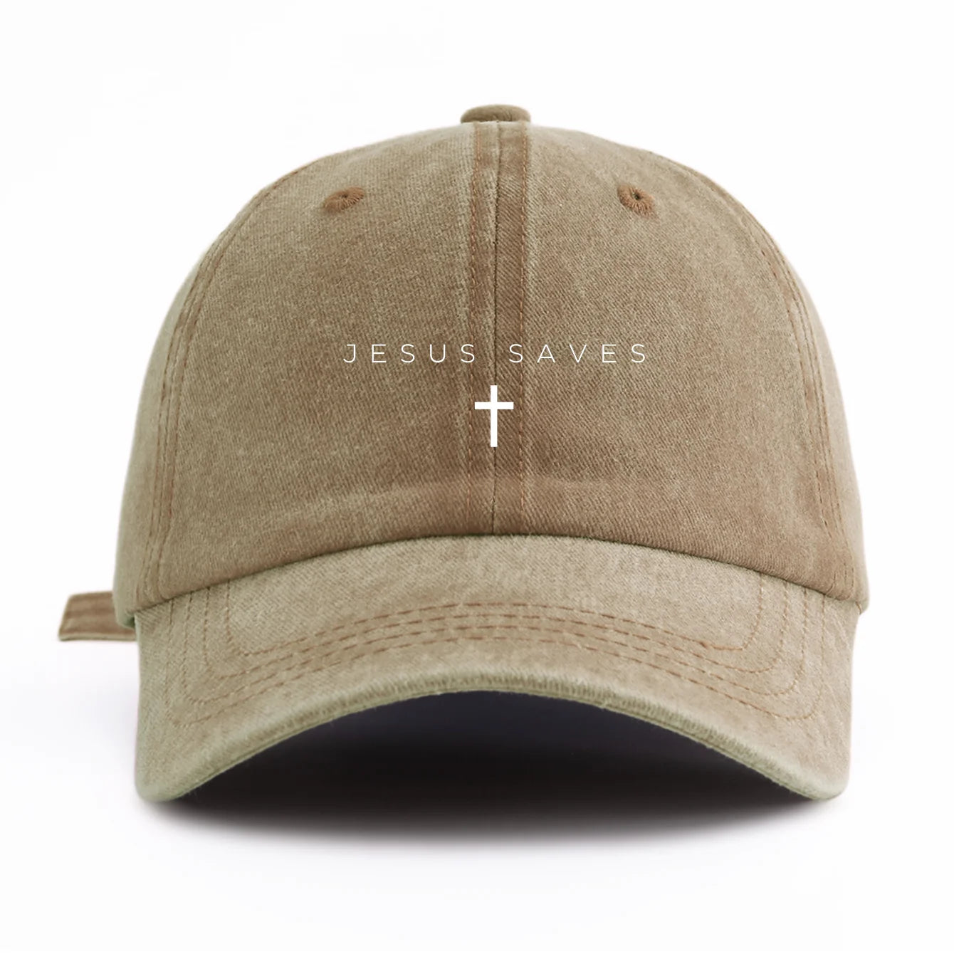 JESUS SAVES Washed Baseball Cap