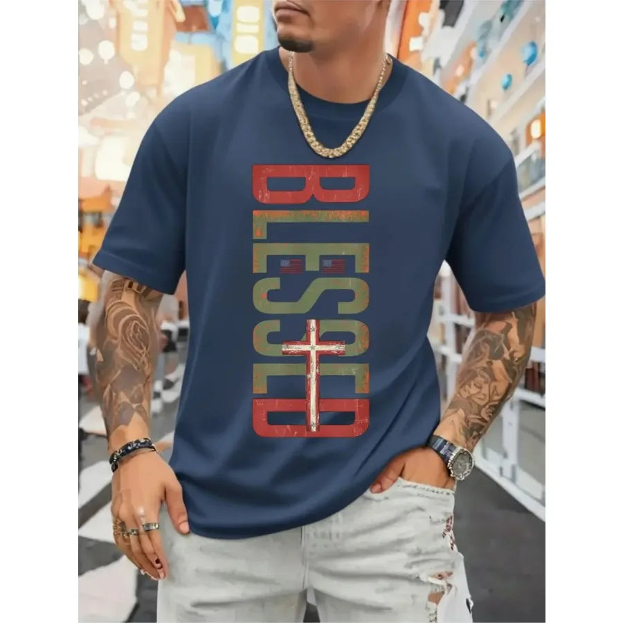Blessed Cross Flag Tee
