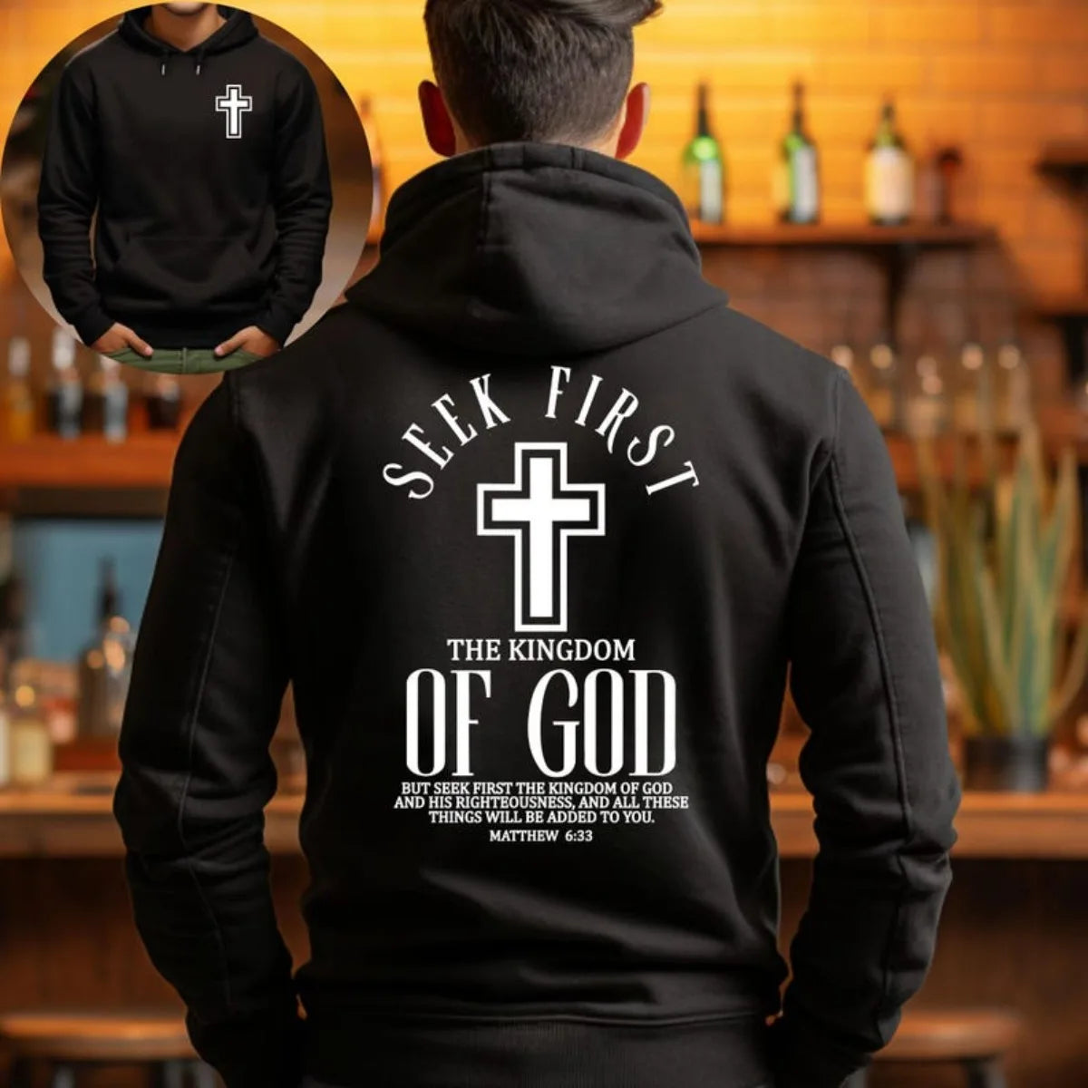 Jesus Print Hoodie