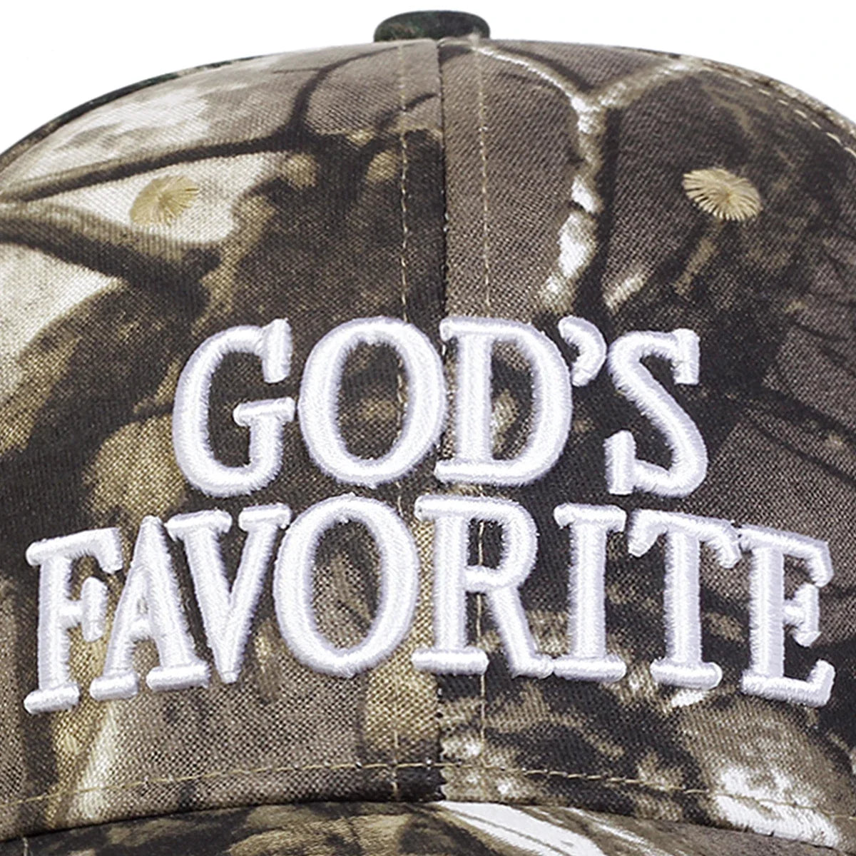 GOD'S FAVORITE Camo Baseball Cap