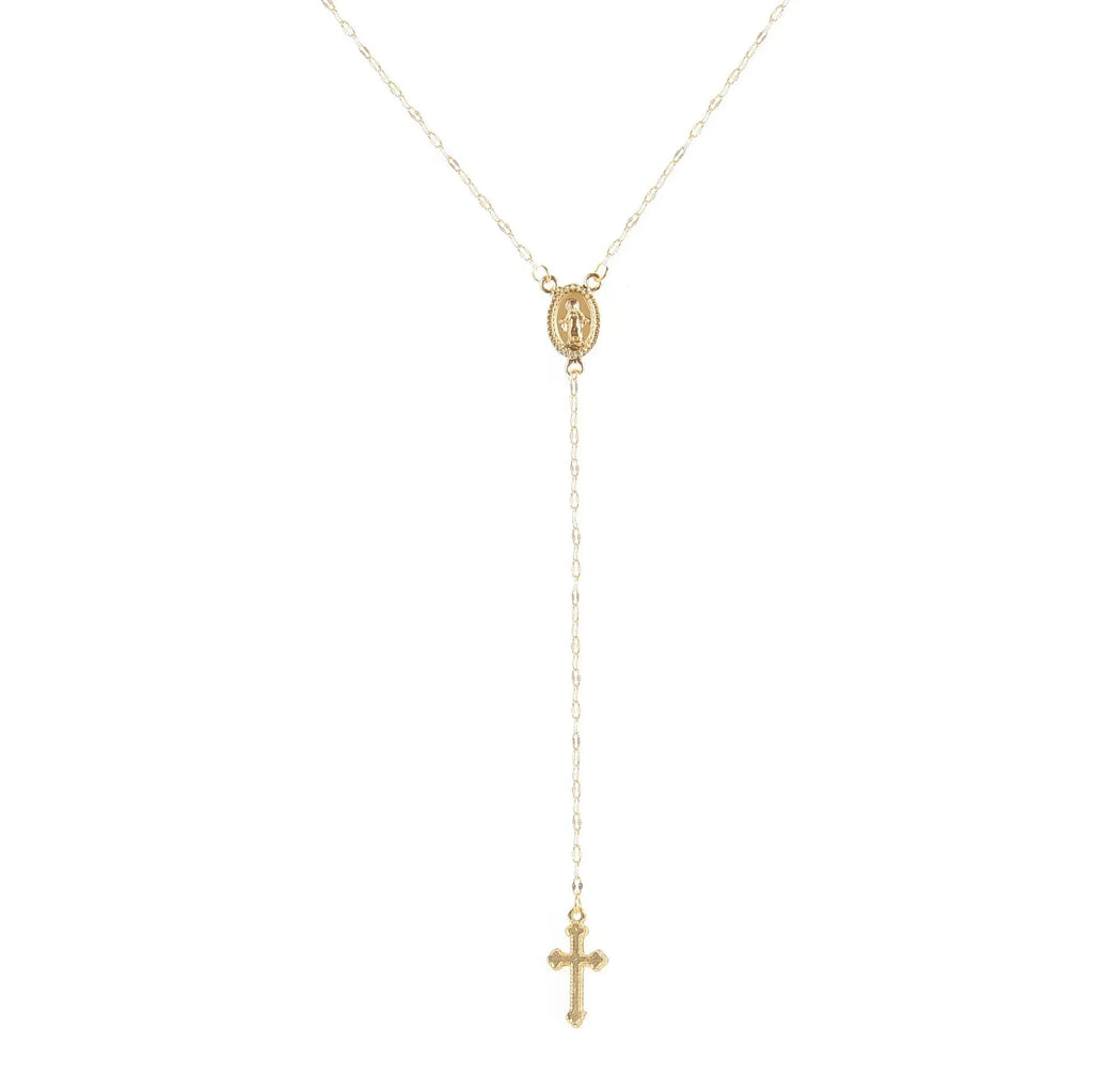Cross Rosary Necklace