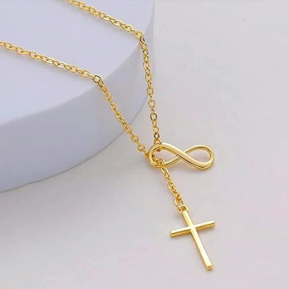 Infinity Cross Necklace