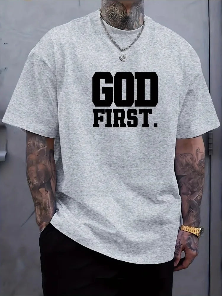 Casual GOD FIRST T-shirt