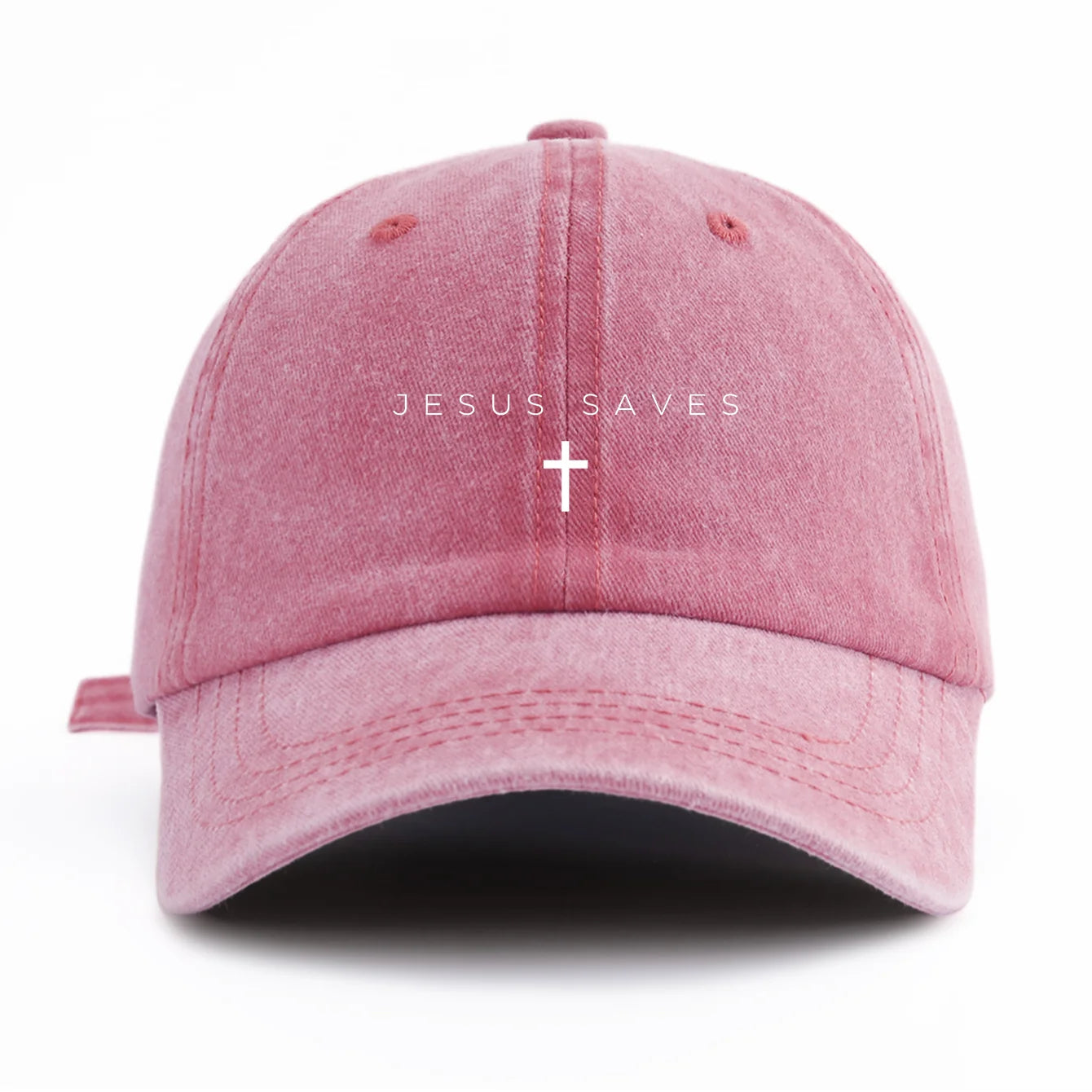 JESUS SAVES Washed Baseball Cap