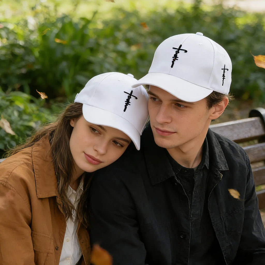 Cross Embroidered Cap