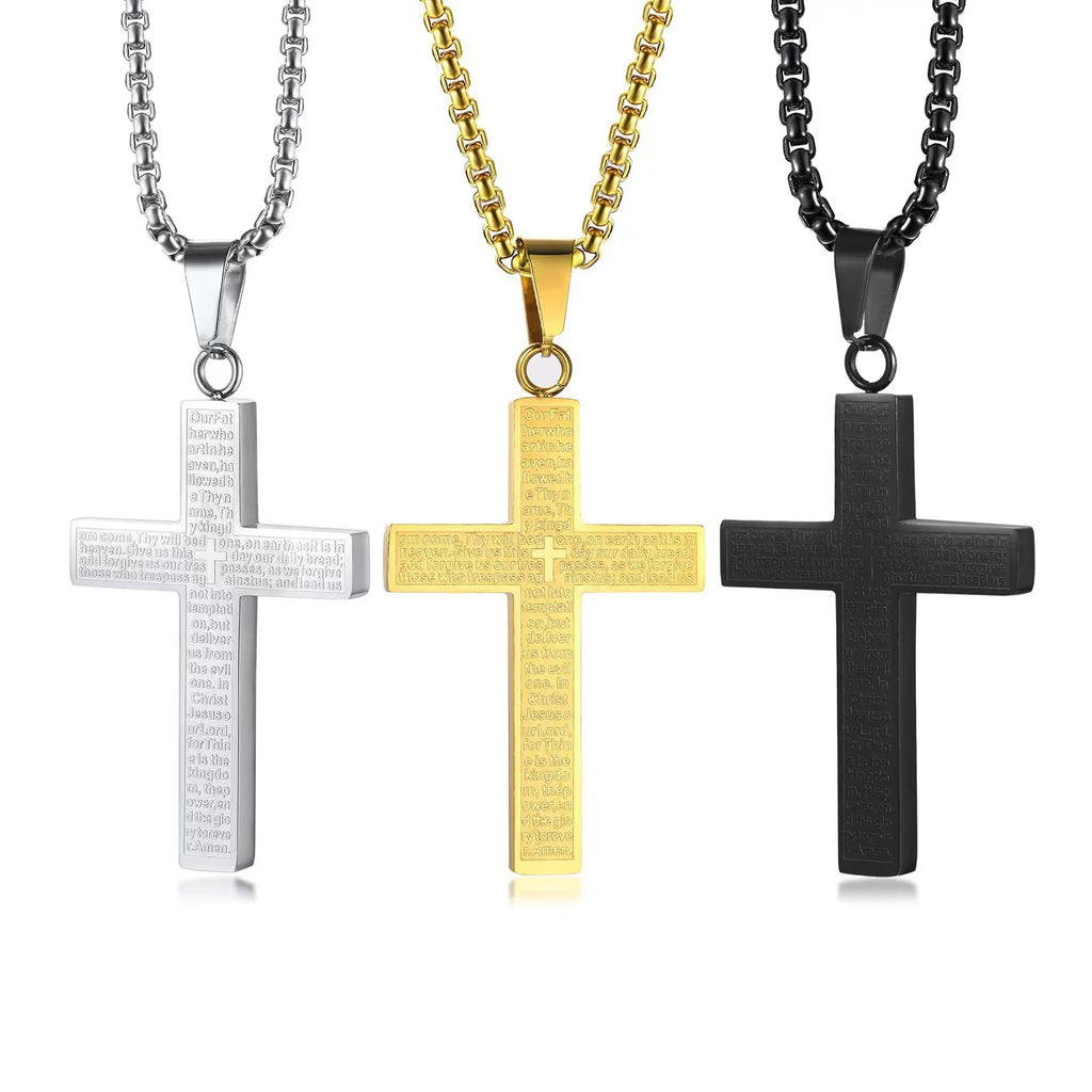 Scripture Cross Necklace