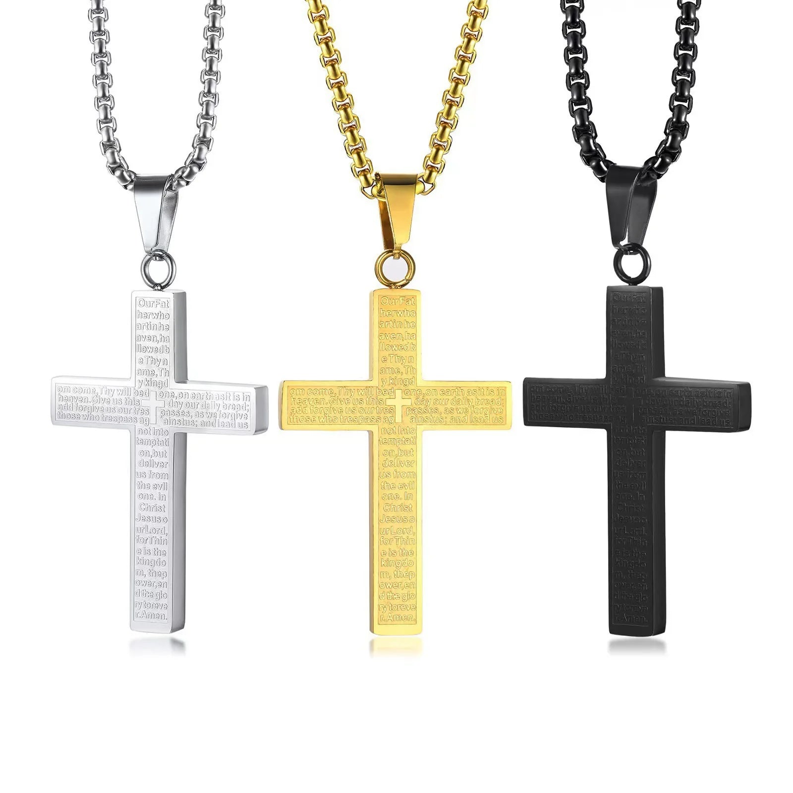 Scripture Cross Necklace