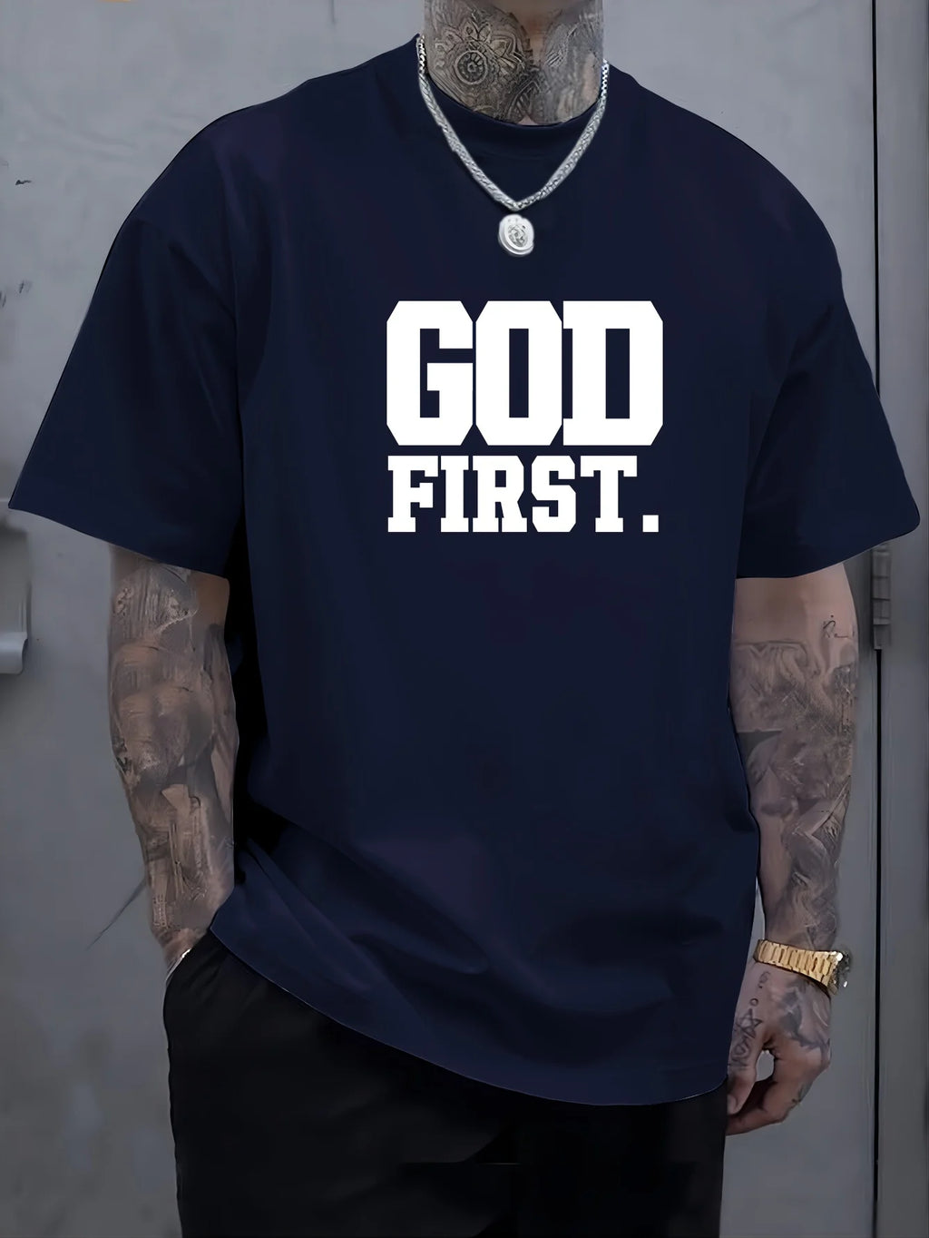 Casual GOD FIRST T-shirt