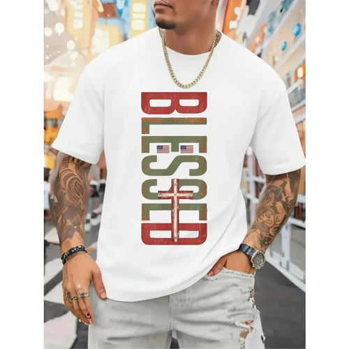 Blessed Cross Flag Tee