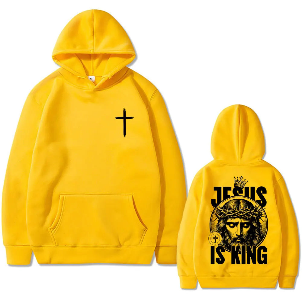 Christian Jesus Is King Graphic Hoodie
