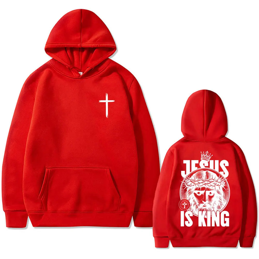 Christian Jesus Is King Graphic Hoodie