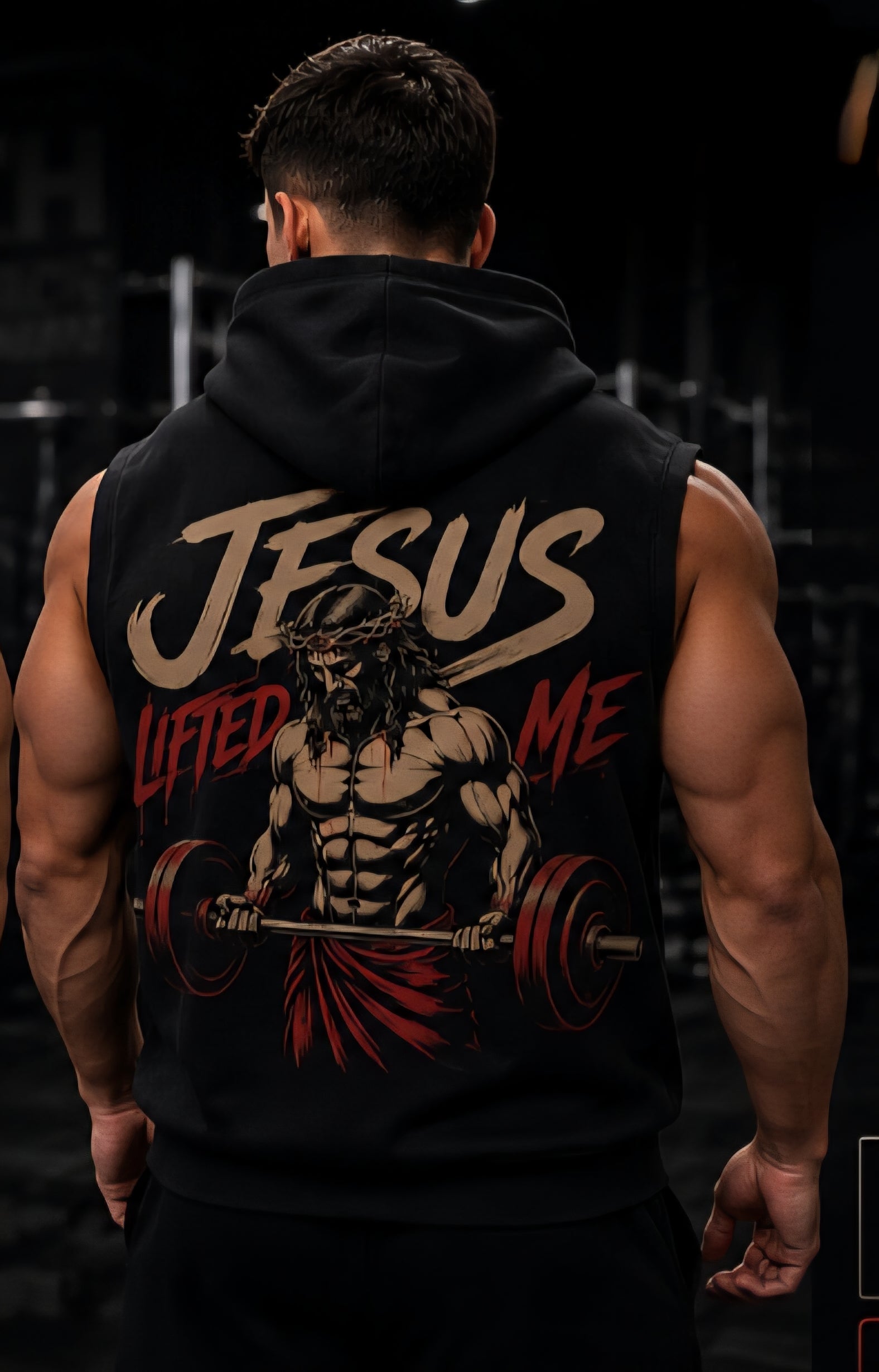 Jesus Lifted Me Sleeveless Hoodie