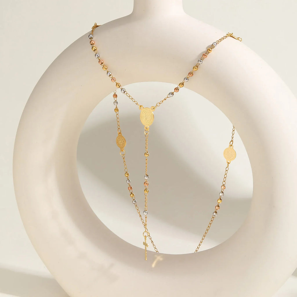 Rosary Cross Necklace