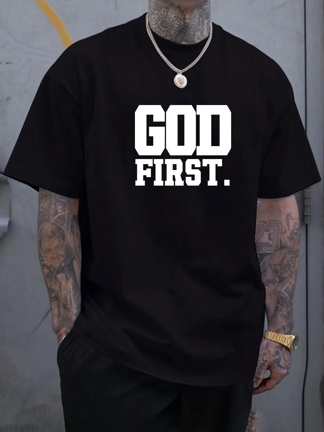 Casual GOD FIRST T-shirt