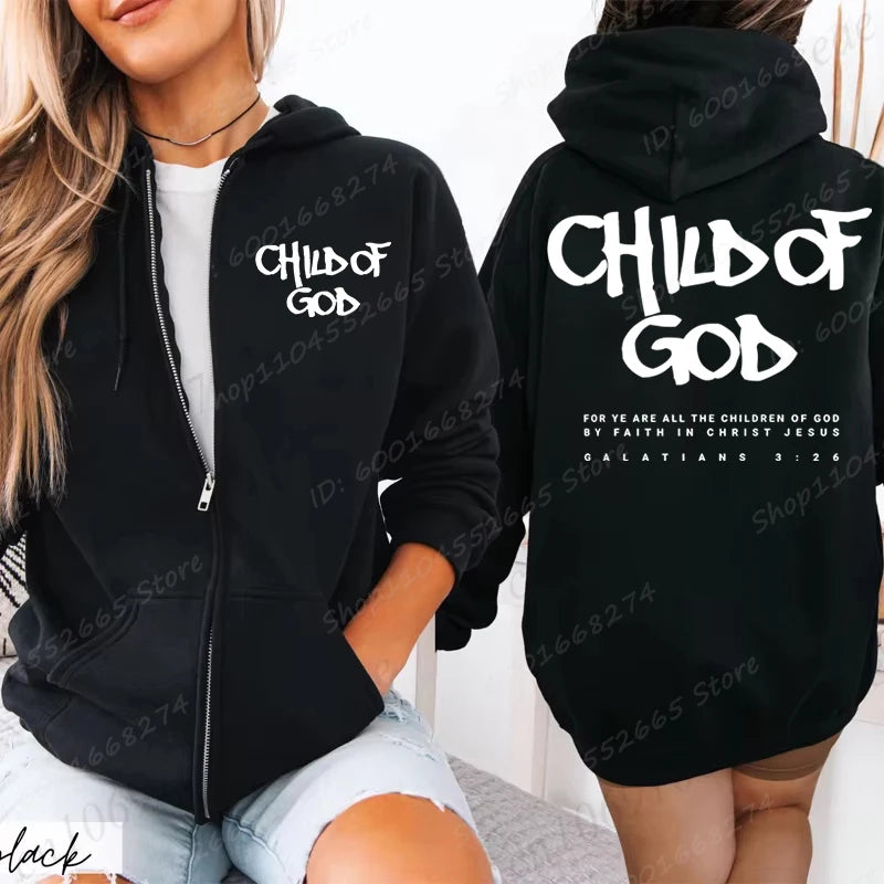 I Am A God's Child Zipper Hoodie