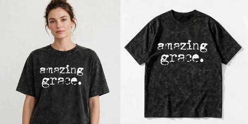Amazing Grace Vintage Washed Christian T-Shirt