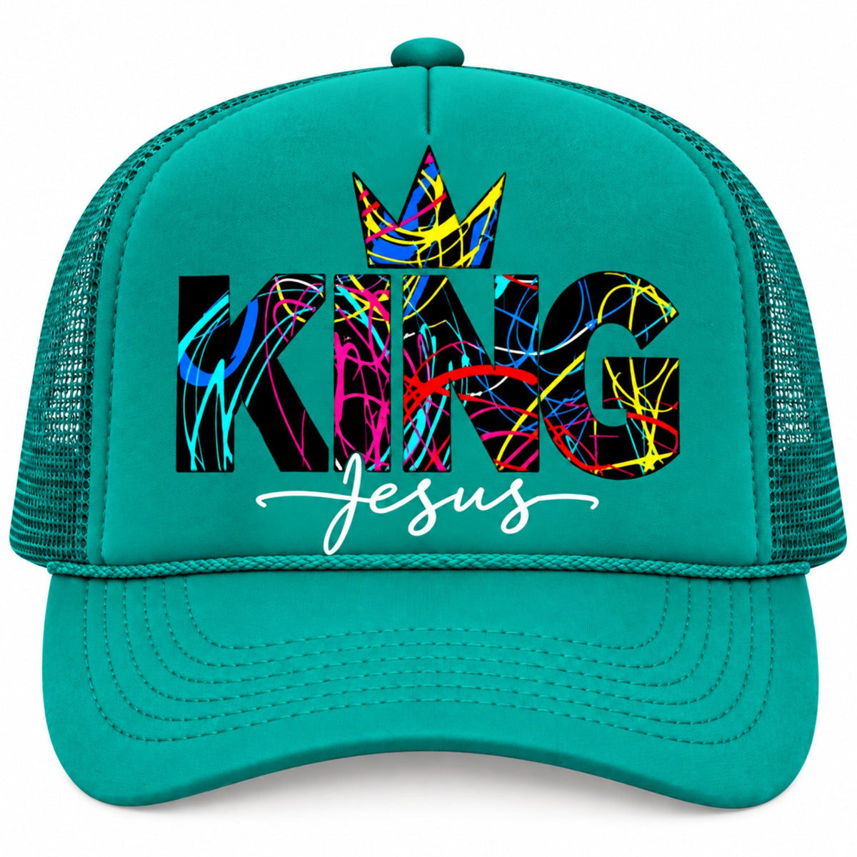 KING Jesus Trucker Hat – Bold Christian Faith Hat