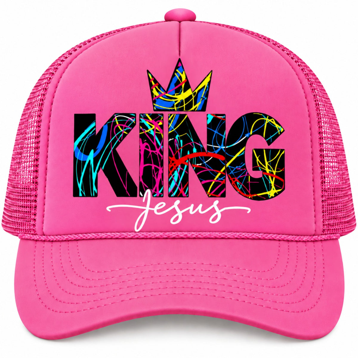 KING Jesus Trucker Hat – Bold Christian Faith Hat