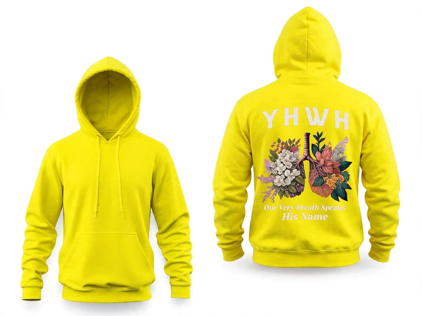 YHWH Hoodie - Our Very Breath Speaks His Name