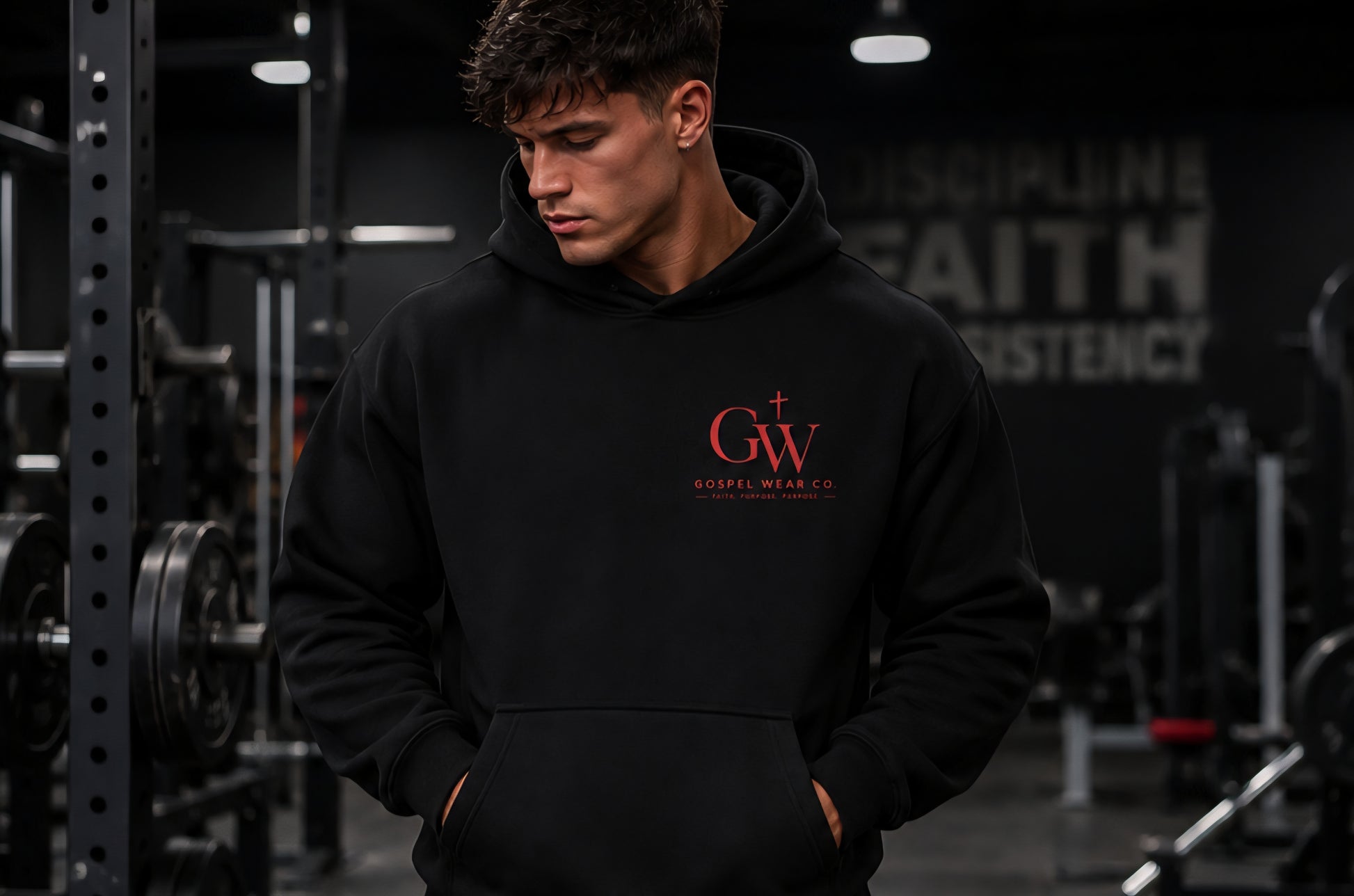 Jesus Lifted Me Gym Hoodie