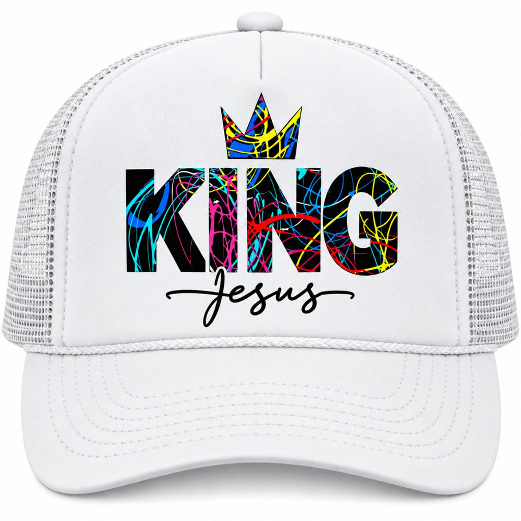 KING Jesus Trucker Hat – Bold Christian Faith Hat